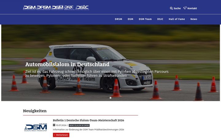 Kuvakaappaus sivustosta automobil-slalom.de