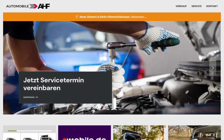 Screenshot von automobile-ahf.de