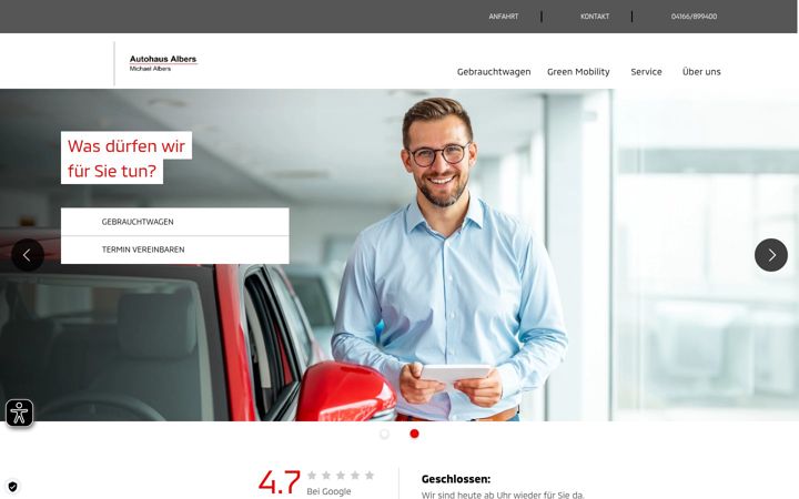 Screenshot of automobile-albers.de
