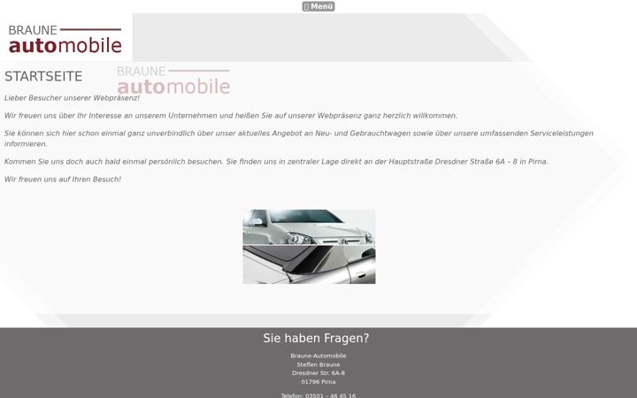 Screenshot von automobile-braune.de