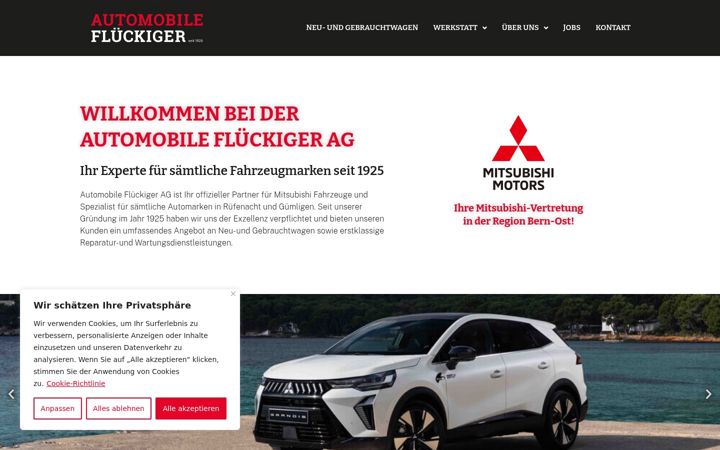Screenshot ta' automobile-flueckiger.ch