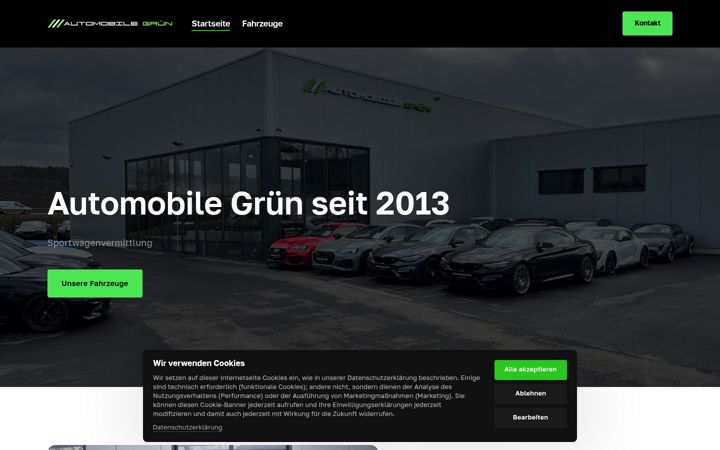 Screenshot of automobile-gruen.de