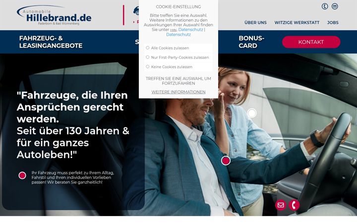 Screenshot ta' automobile-hillebrand.de