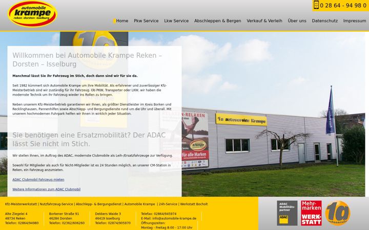 Screenshot of automobile-krampe.de