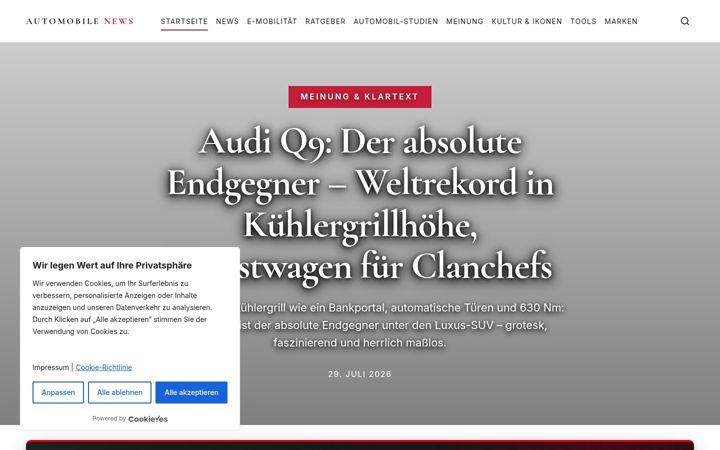 Screenshot di automobile-news.de