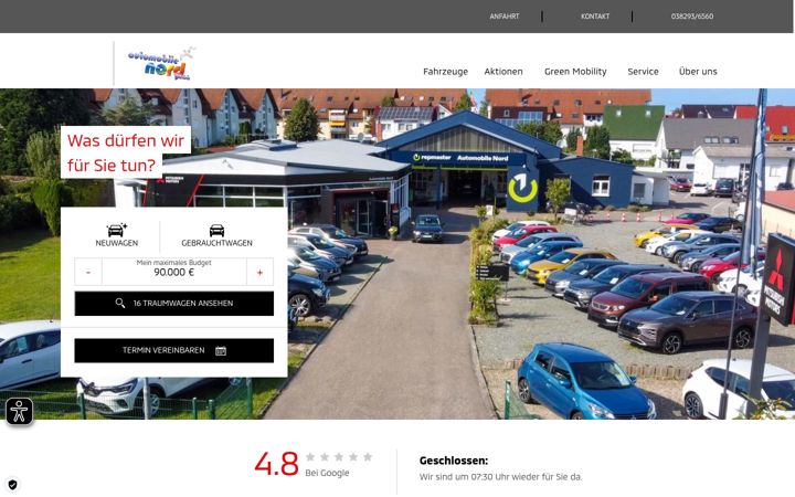 Screenshot of automobile-nord.de