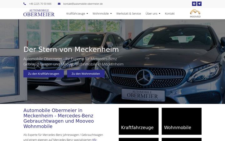 Screenshot di automobile-obermeier.de