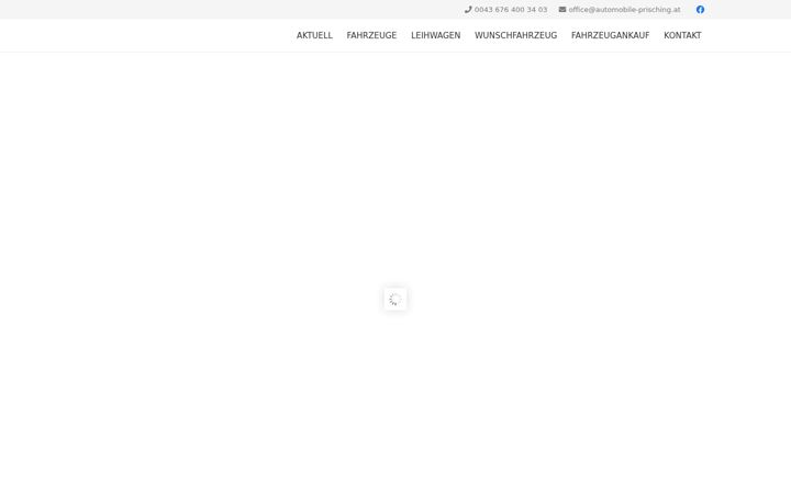 Screenshot stránky automobile-prisching.at