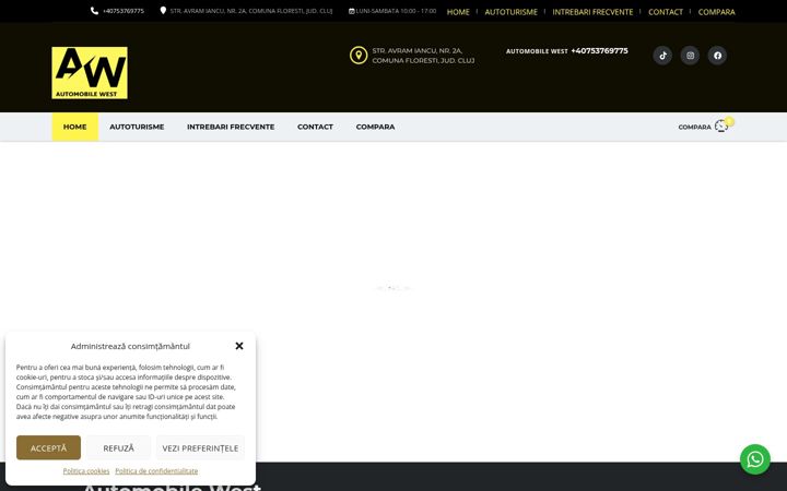 Screenshot of automobile-west.ro