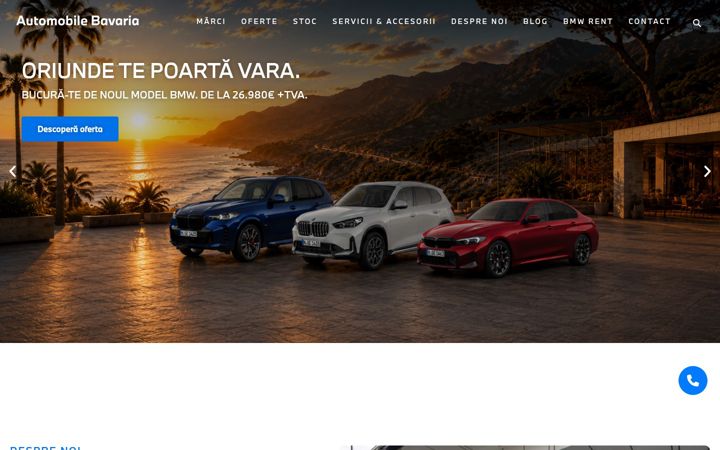 Screenshot of automobilebavaria.ro
