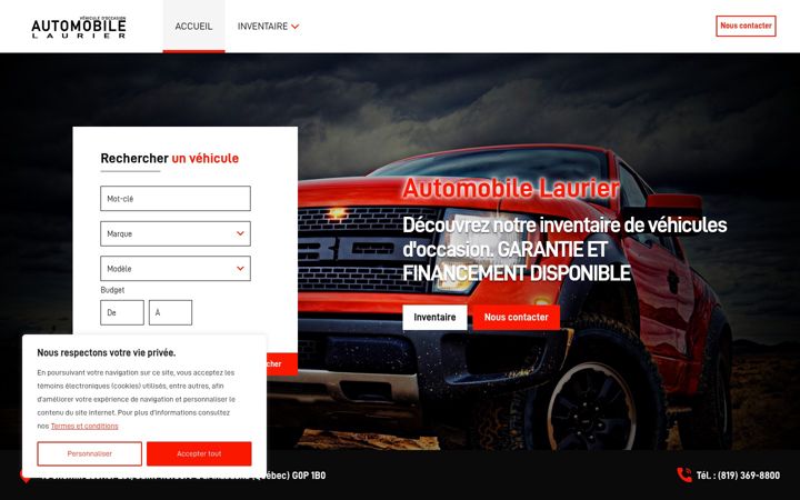 Screenshot von automobilelaurier.com