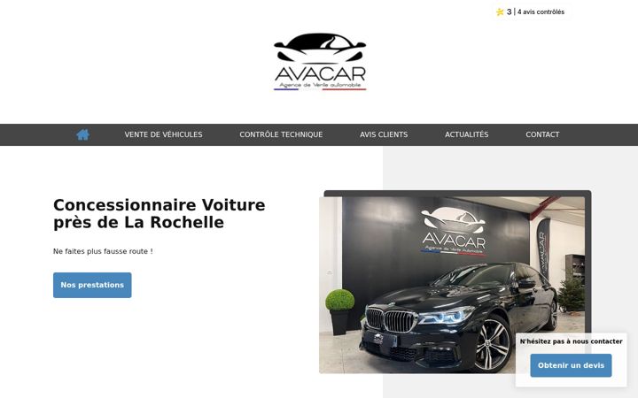 Screenshot of automobiles-avacar.fr