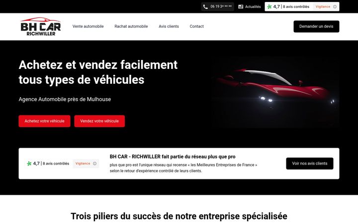 Screenshot ta' automobilesbhcar.fr