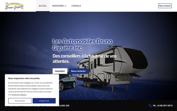 Screenshot του automobilesbrunogiguere.com