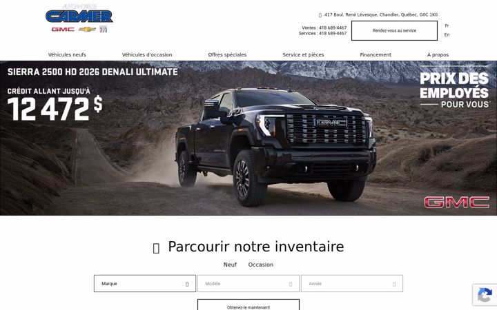 Screenshot von automobilescarmer.com