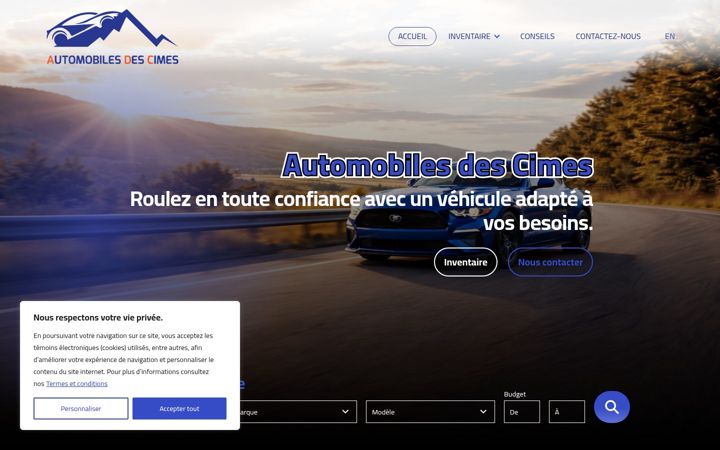 Screenshot του automobilesdescimes.com