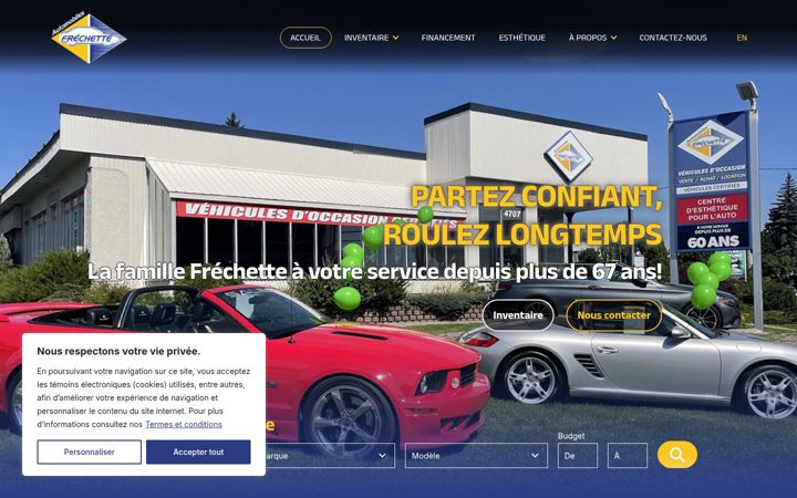 Skærmbillede af automobilesfrechette.com