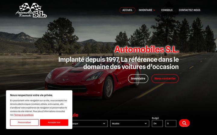 Skærmbillede af automobilesl.com