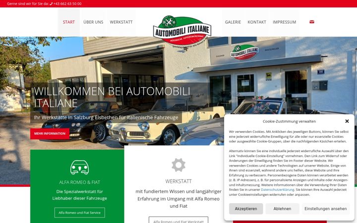 Screenshot of automobili-italiane.at