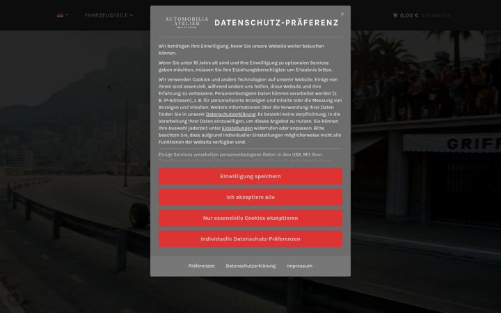 Ekrano kopija automobilia-atelier.de