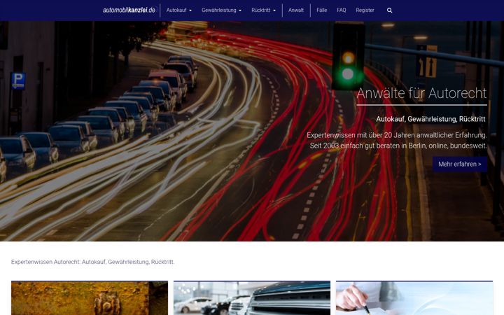Screenshot ta' automobilkanzlei.de