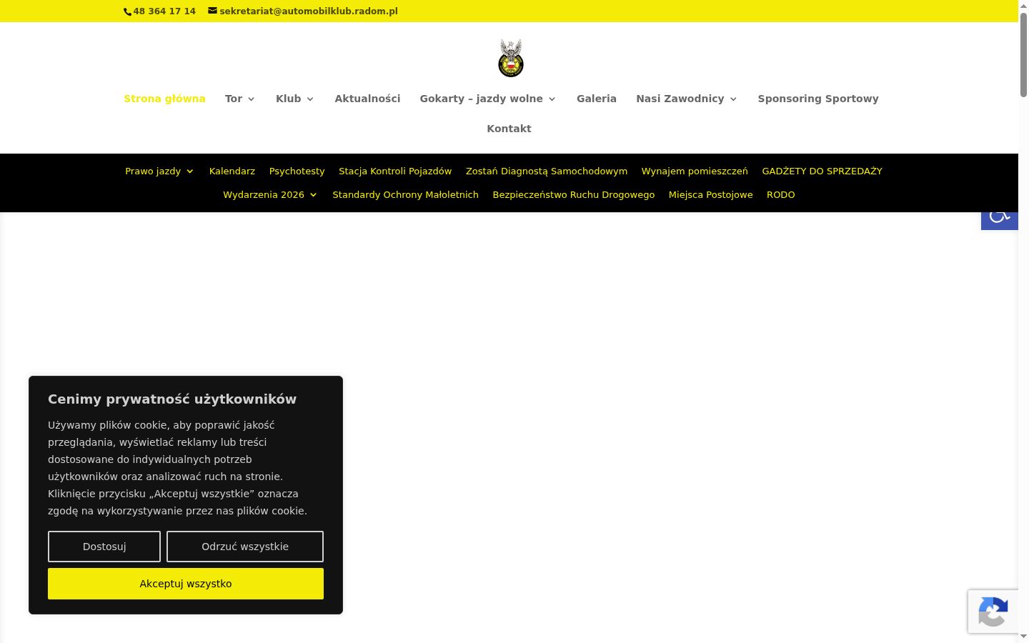 Screenshot tal-banner tal-kunsens muri qabel kwalunkwe interazzjoni