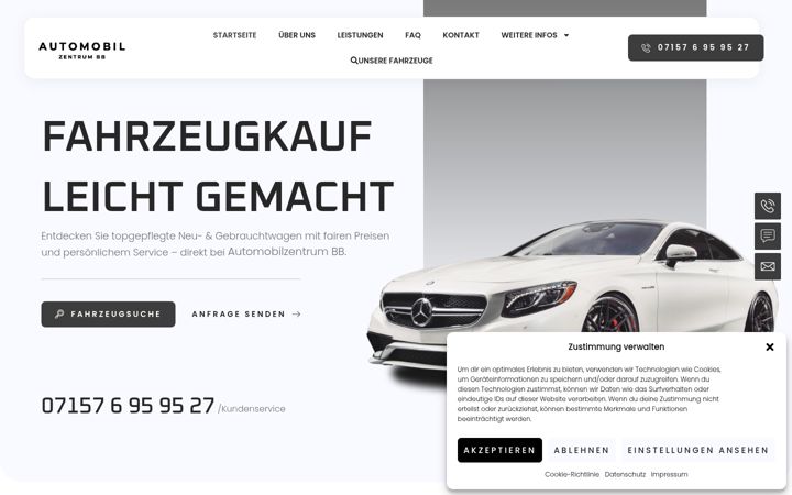 Képernyőkép: automobilzentrum-bb.de