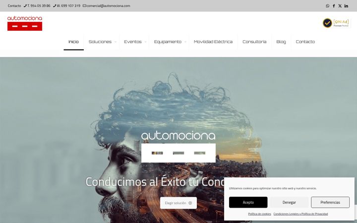 Screenshot of automociona.com