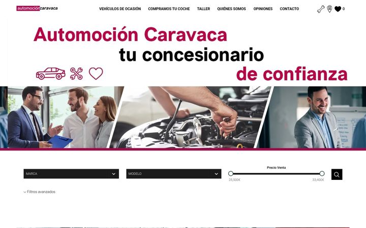 Screenshot of automocioncaravaca.com