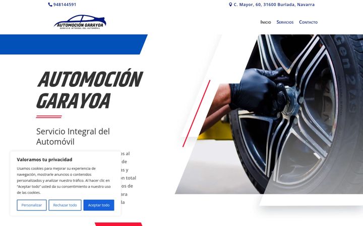 Képernyőkép: automociongarayoa.com