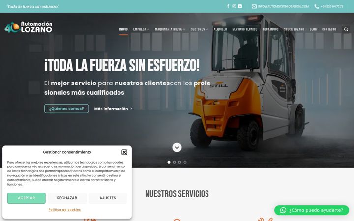 Screenshot of automocionlozanosl.com