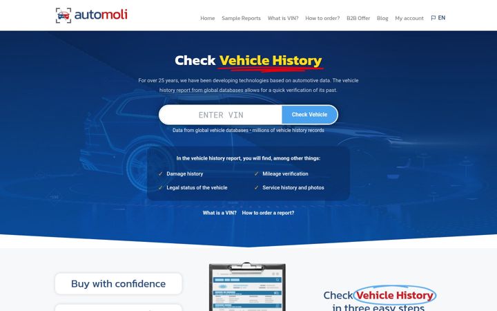 Screenshot van automoli.com