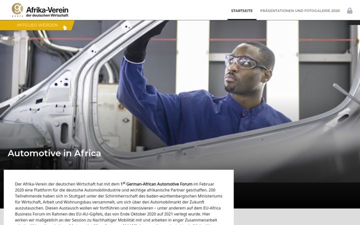 Screenshot of automotive-africa.com