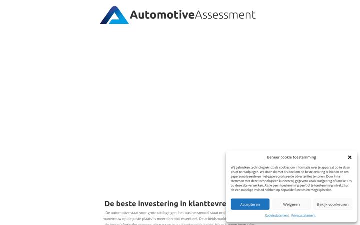 Screenshot of automotive-assessment.nl