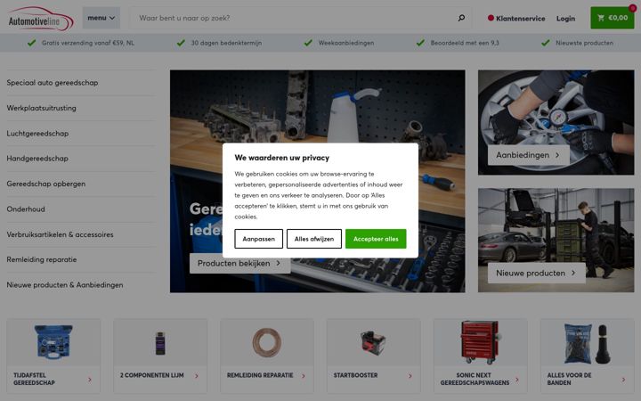 Screenshot of automotive-line.nl