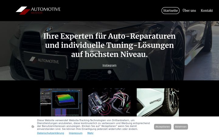Ekraanipilt saidist automotive-motion.de