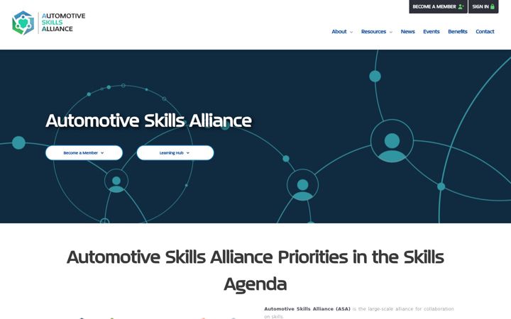 Snímek obrazovky automotive-skills-alliance.eu