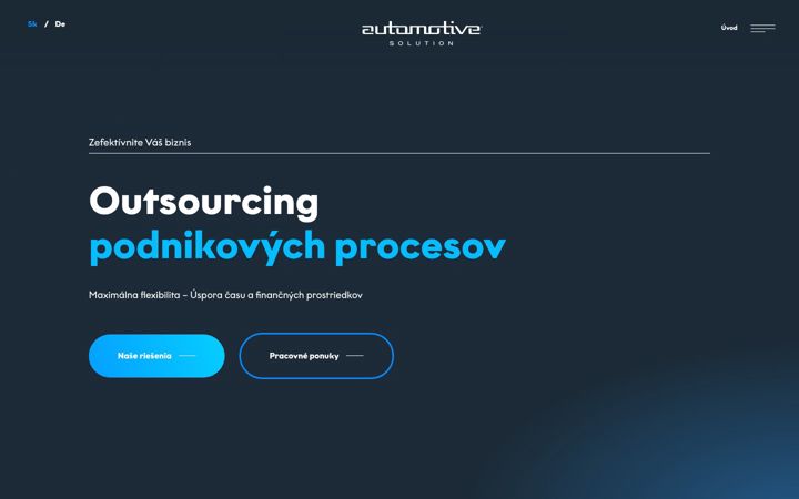 Snímek obrazovky automotive-solution.sk