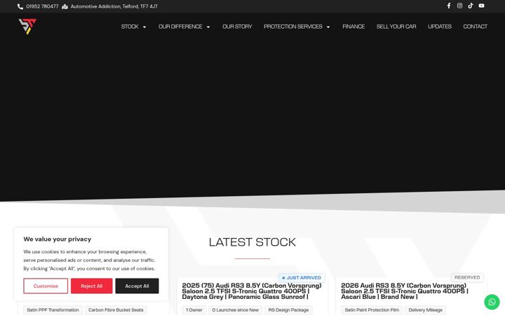 Screenshot van automotiveaddiction.co.uk