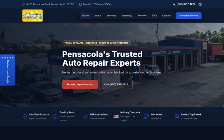 Screenshot of automotivealternative.com