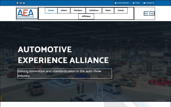 Screenshot of automotiveexperiencealliance.org