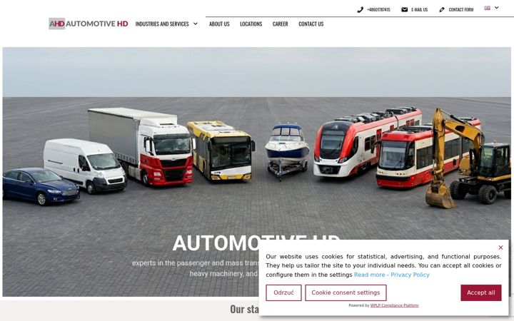 Kuvakaappaus sivustosta automotivehd.pl