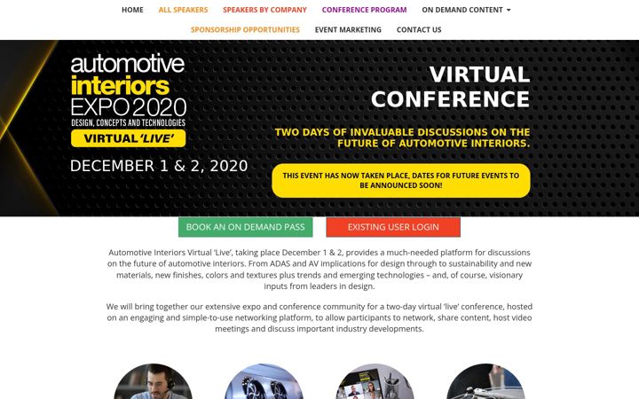 Screenshot of automotiveinteriorsvirtuallive.com