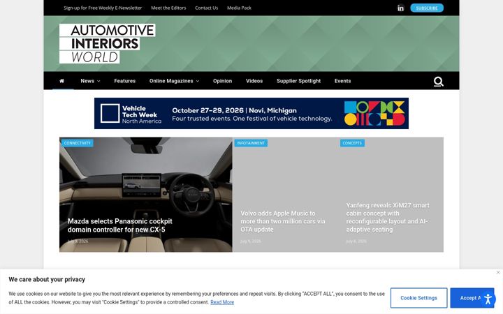 Screenshot of automotiveinteriorsworld.com