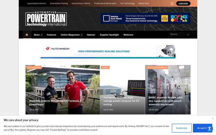 Ekraanipilt saidist automotivepowertraintechnologyinternational.com