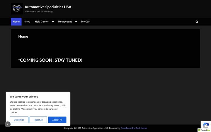 Screenshot of automotivespecialtiesusa.com