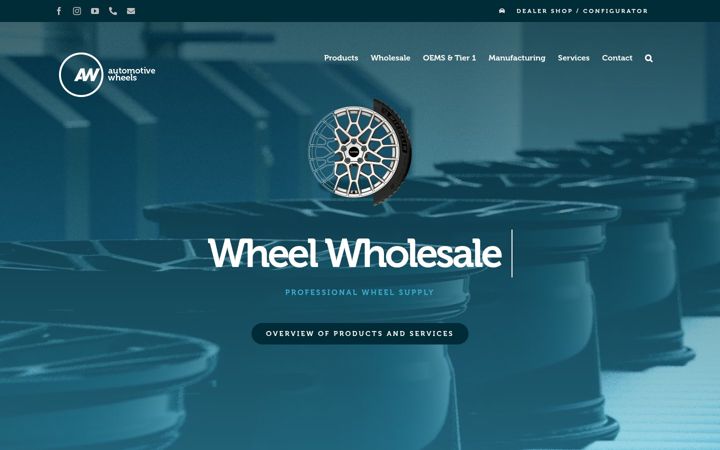 Kuvakaappaus sivustosta automotivewheels.co.uk