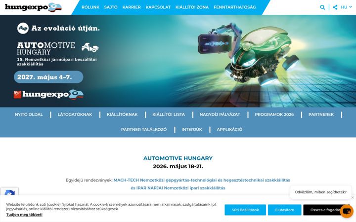 Screenshot of automotivexpo.hu