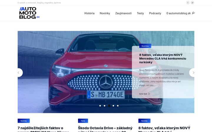Screenshot of automotoblog.sk