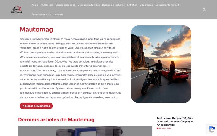 Screenshot di automotomag.com